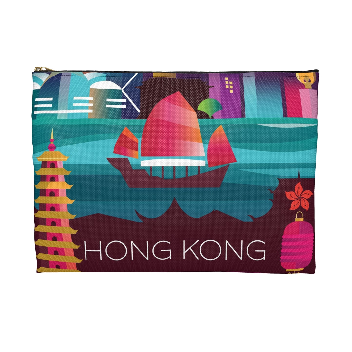 Pochette zippée Hong Kong