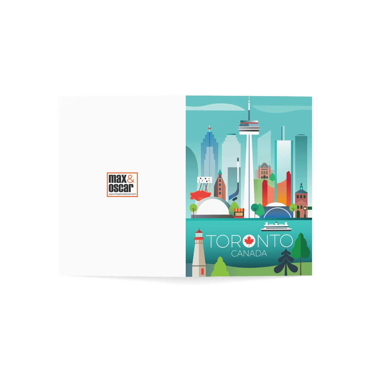 Toronto Folded Matte Notecards + Envelopes (10pcs)