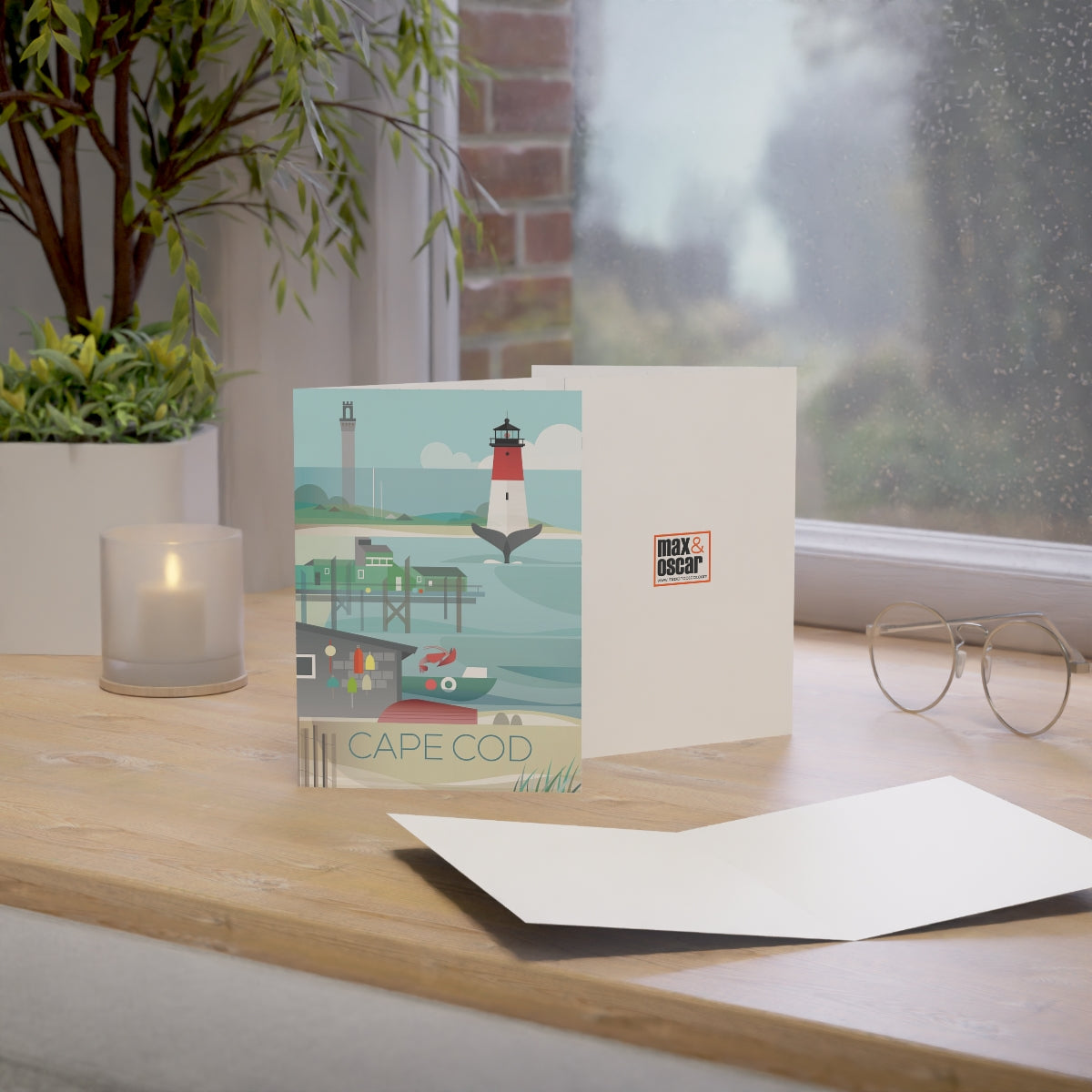 Cape Cod Folded Matte Notecards + Envelopes (10pcs)