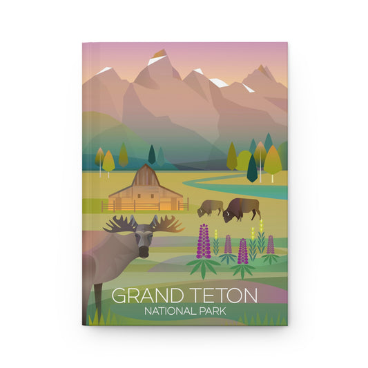Grand-Teton-Nationalpark-Hardcover-Tagebuch