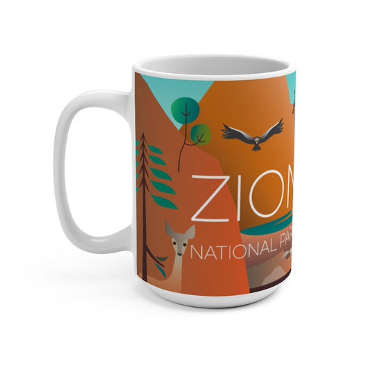 ZION NATIONAL PARK 11 OZ OR 15 OZ CERAMIC MUG