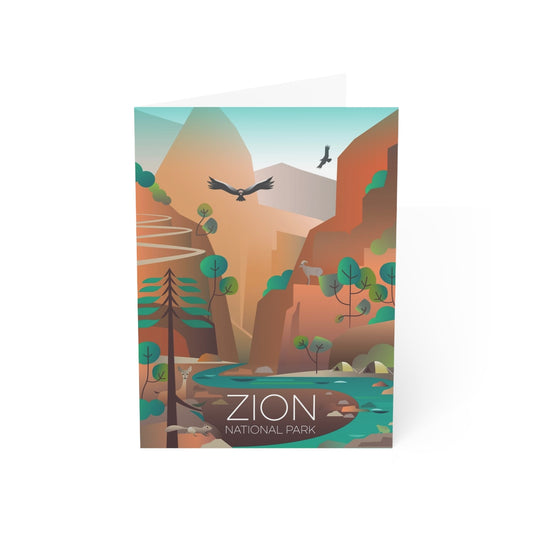 Zion National Park Folded Matte Notecards + Envelopes (10pcs)