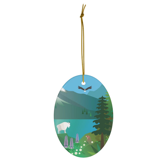 Olympic National Park Ceramic Ornament