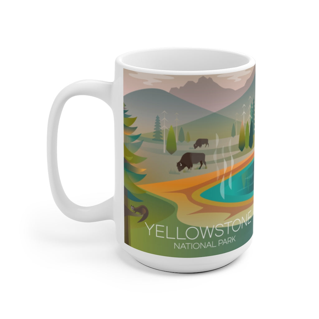 YELLOWSTONE NATIONAL PARK GRAND PRISMATIC 11 OZ ODER 15 OZ KERAMIKBECHER