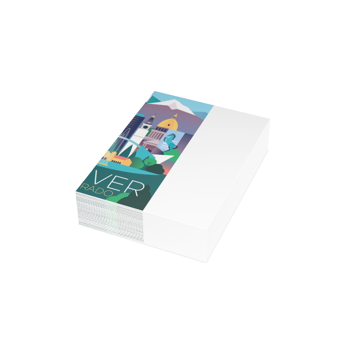 Denver Folded Matte Notecards + Envelopes (10pcs)