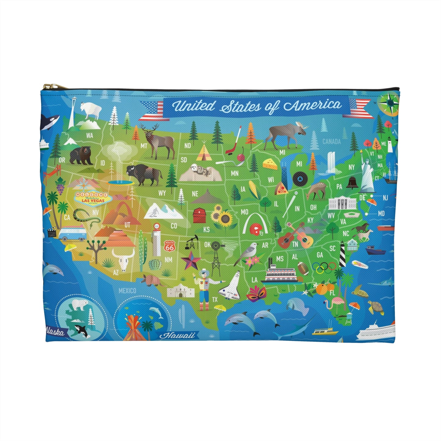 USA Zip Pouch