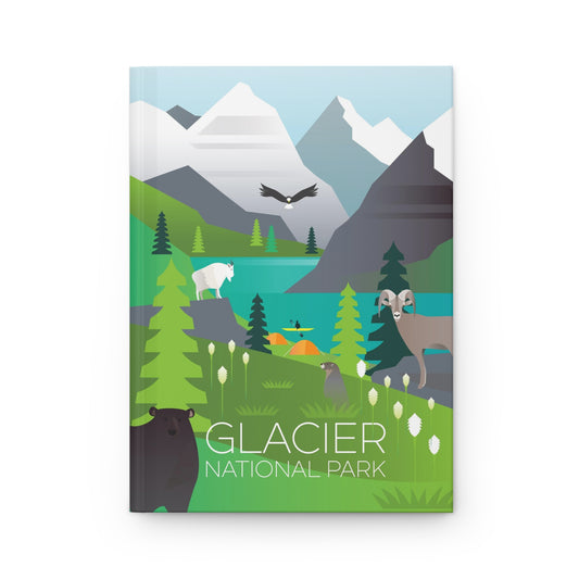 Glacier National Park Hardcover Journal