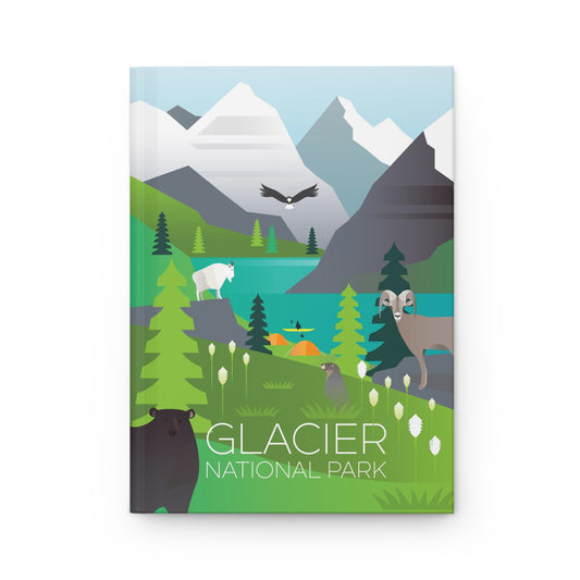 Glacier-Nationalpark-Hardcover-Tagebuch