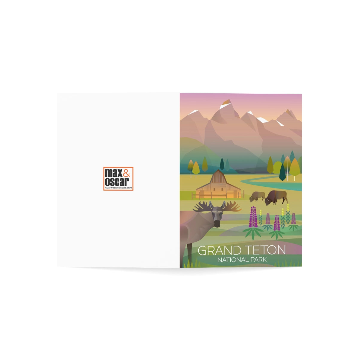 Grand-Teton-Nationalpark, gefaltete, matte Notizkarten + Umschläge (10 Stück)