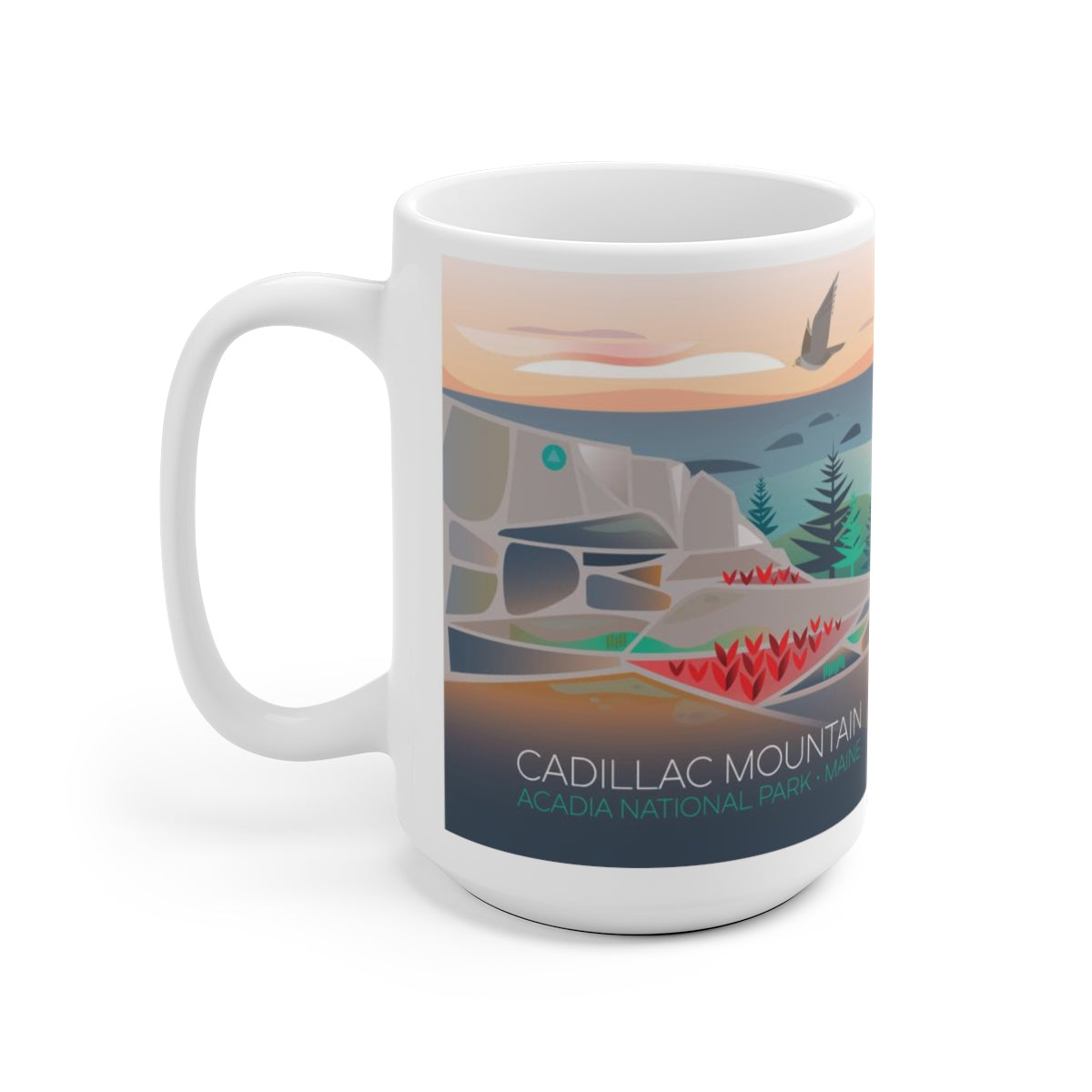 PARC NATIONAL ACADIA, MONTAGNE CADILLAC TASSE EN CÉRAMIQUE 11 OZ OU 15 OZ