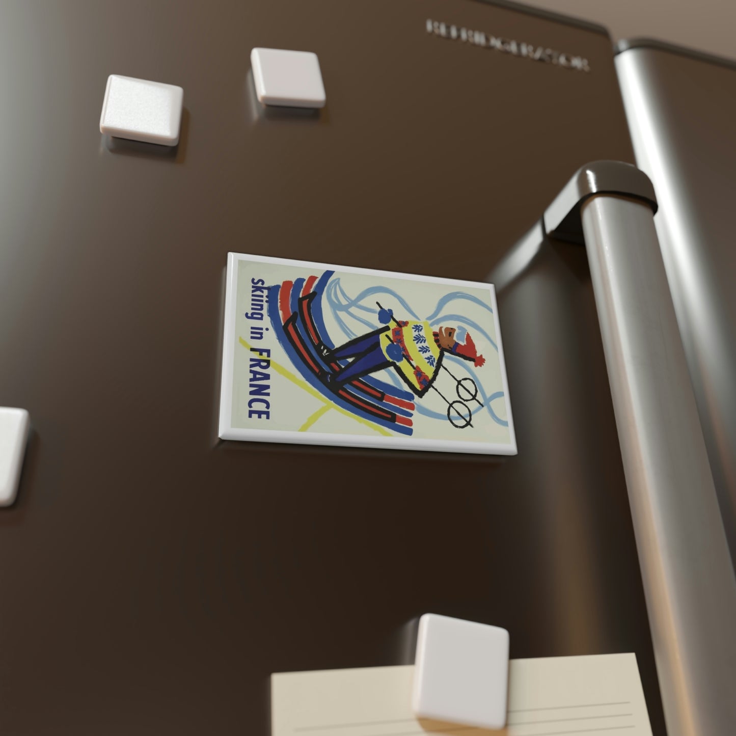 Skiing in France Magnet