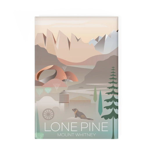 LONE PINE MOUNT WHITNEY REFRIGERATOR MAGNET