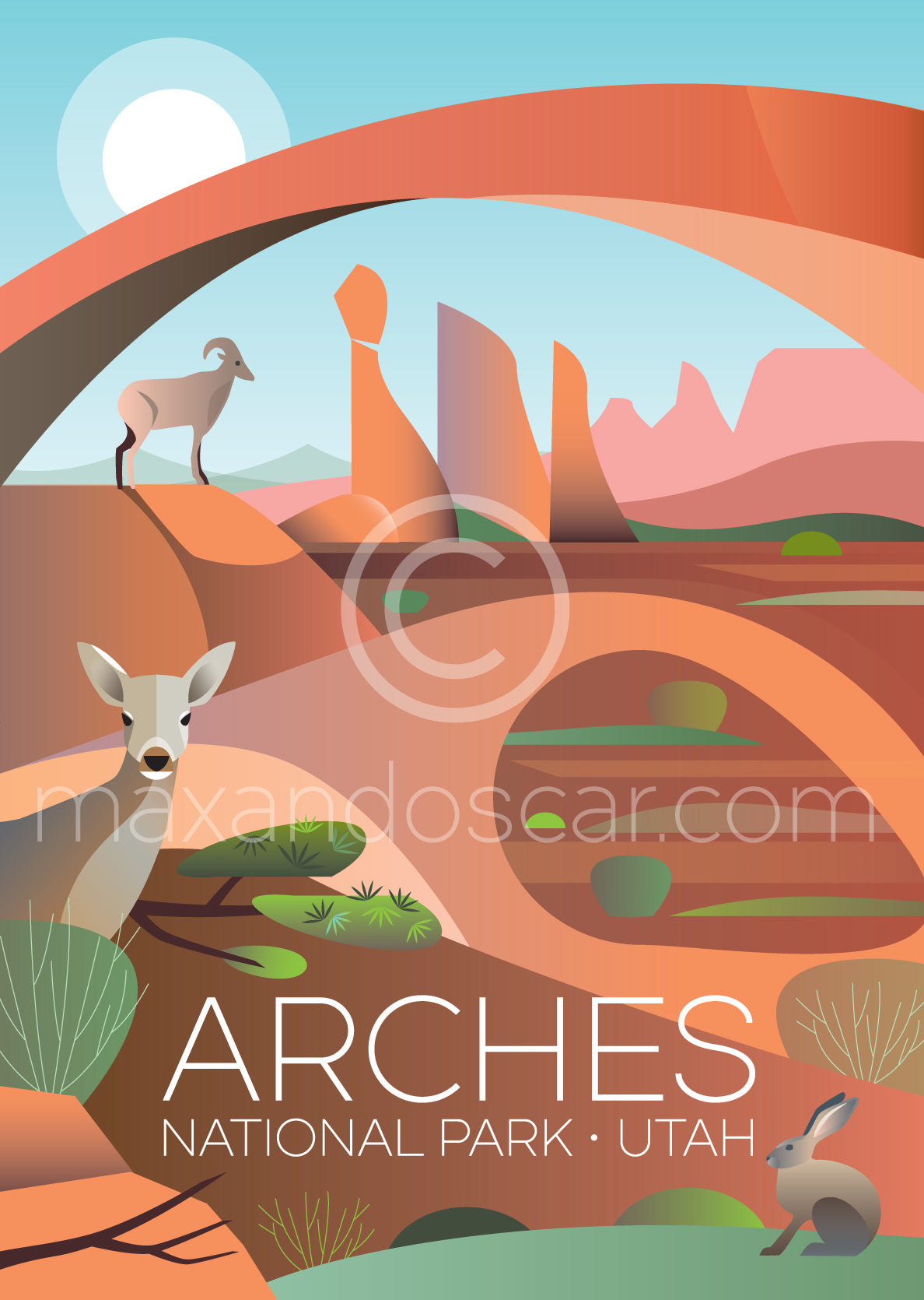 ARCHES NATIONAL PARK POSTCARD