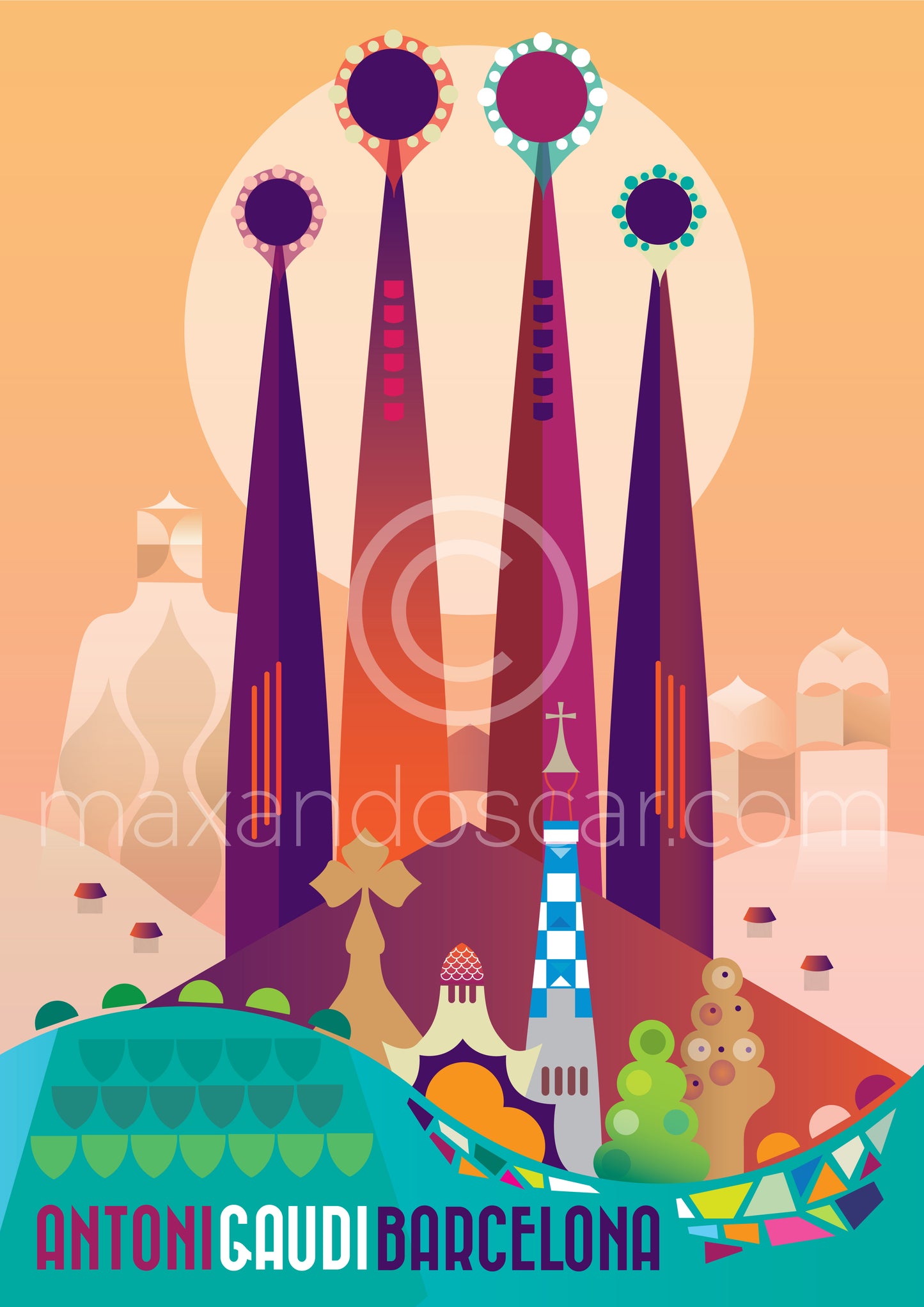 BARCELONA ANTONI GAUDI JIGSAW PUZZLE