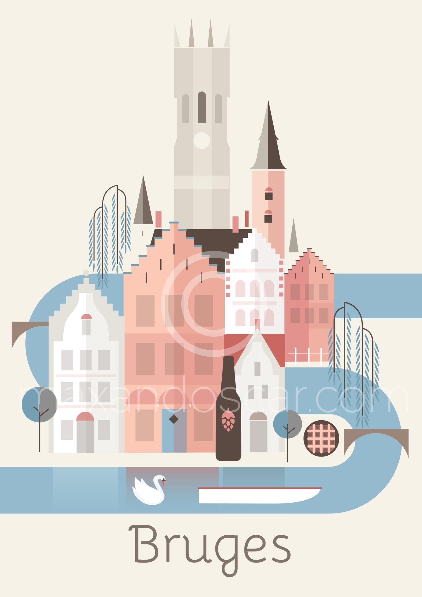 BRUGES POSTCARD