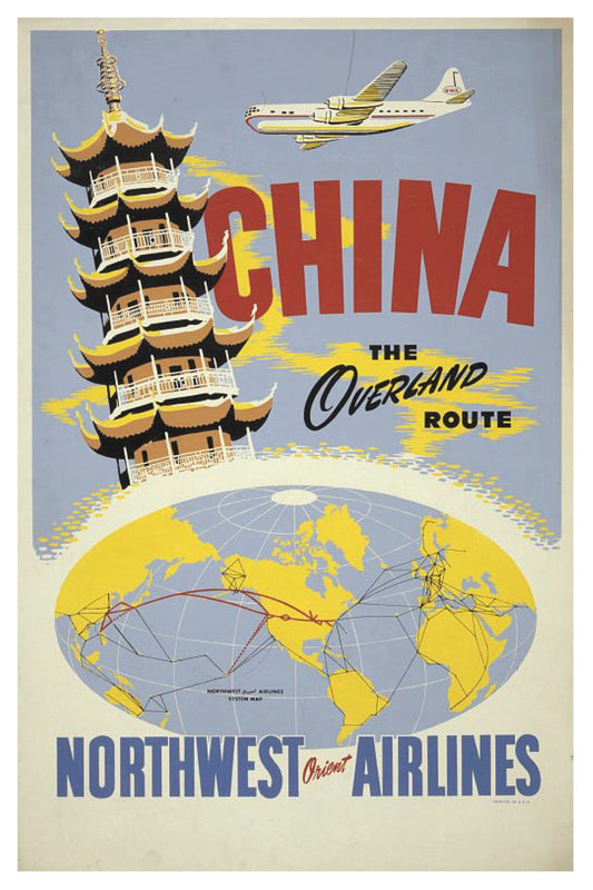 CHINA NORTHWEST ORIENT AIRLINES POSTAL CARD
