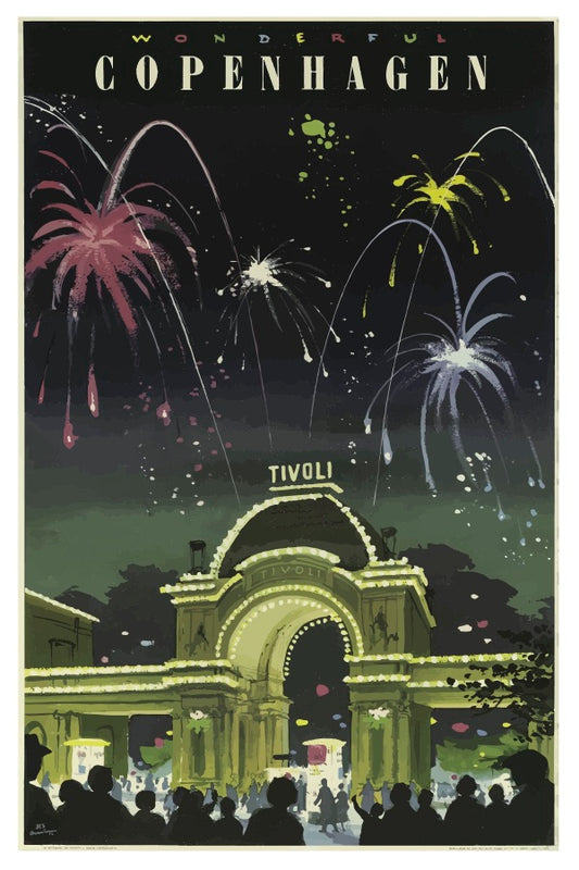 COPENHAGEN TIVOLI POSTCARD