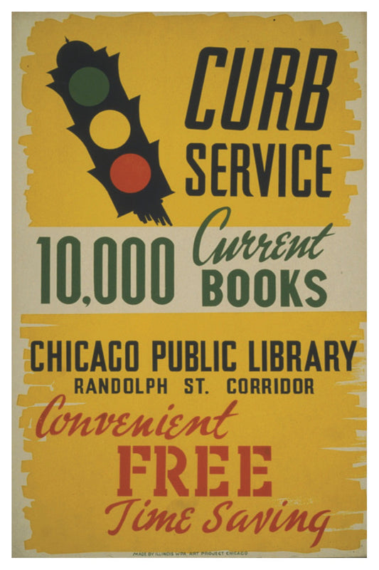 CURB SERVICE WPA POSTAL CARD