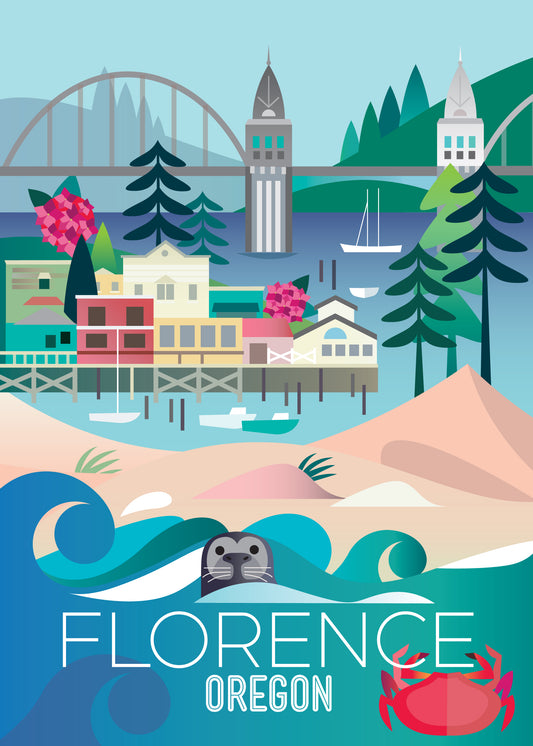 FLORENCE, OREGON PRINT