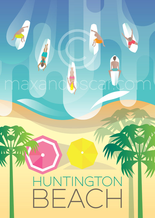 HUNTINGTON BEACH PRINT