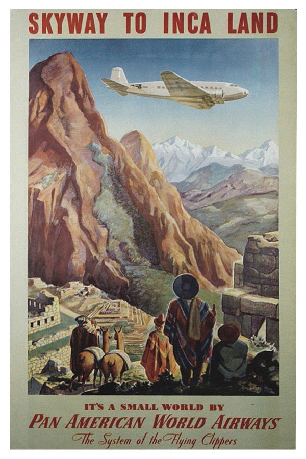PERU - SKYWAY TO INCA LAND PAN AM POSTAL CARD