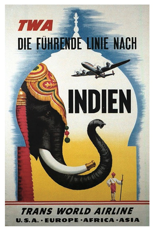 INDIA TWA POSTAL CARD (GERMANY)