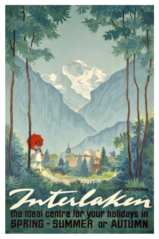 INTERLAKEN POSTAL CARD