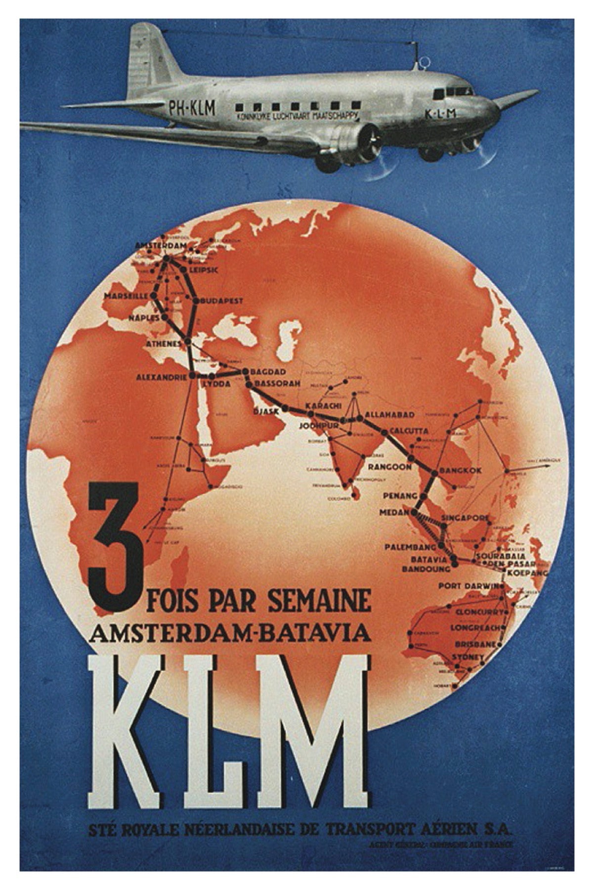 KLM POSTAL CARD
