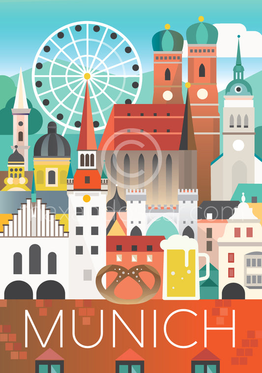 CARTE POSTALE DE MUNICH