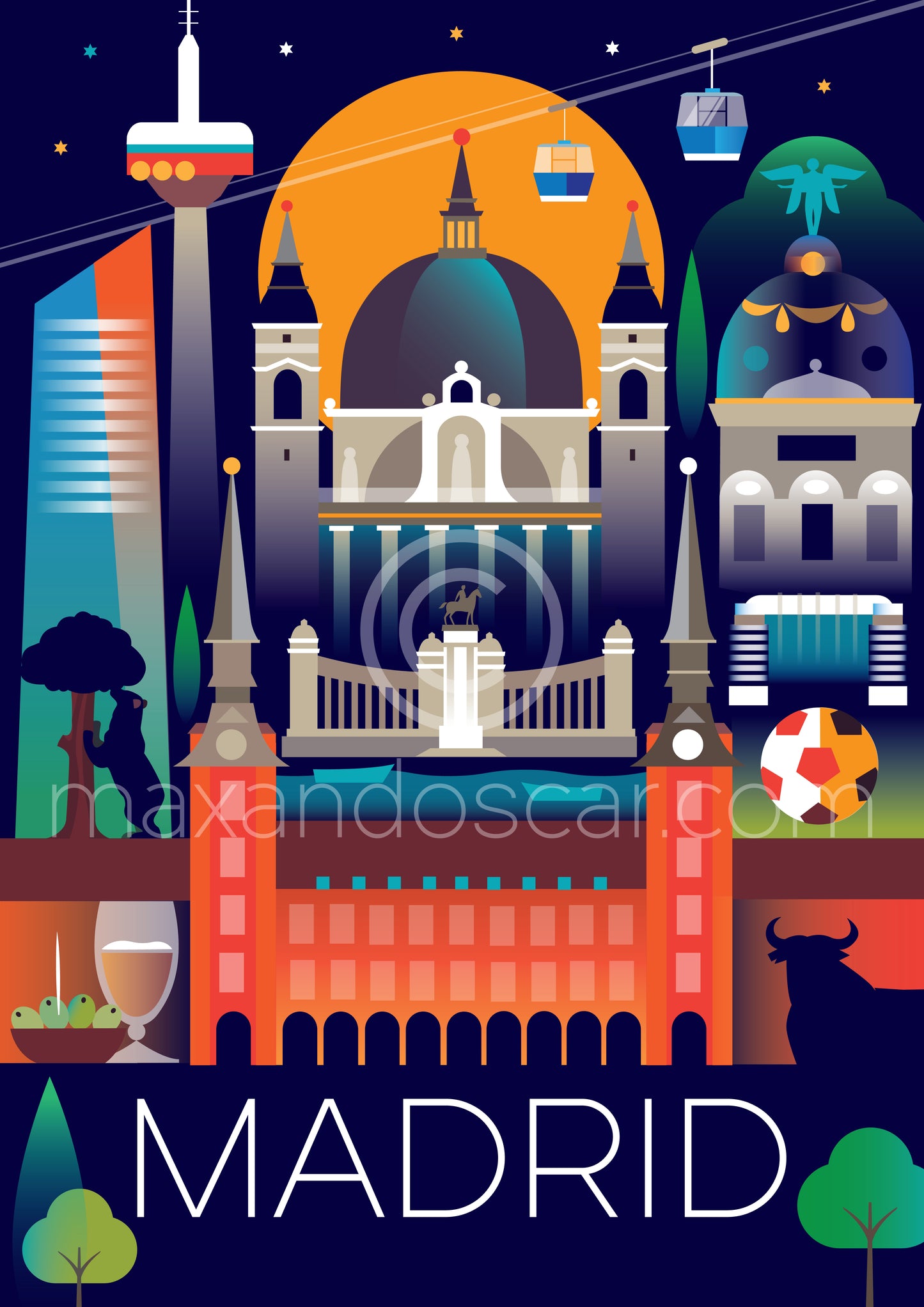 MADRID POSTCARD