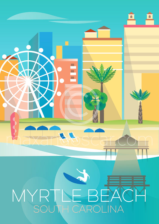 MYRTLE BEACH PRINT