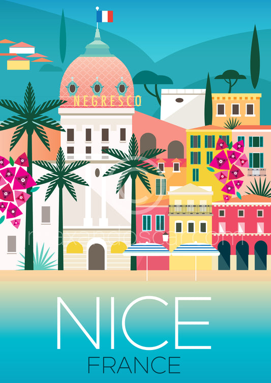 NICE, FRANCE POSTCARD