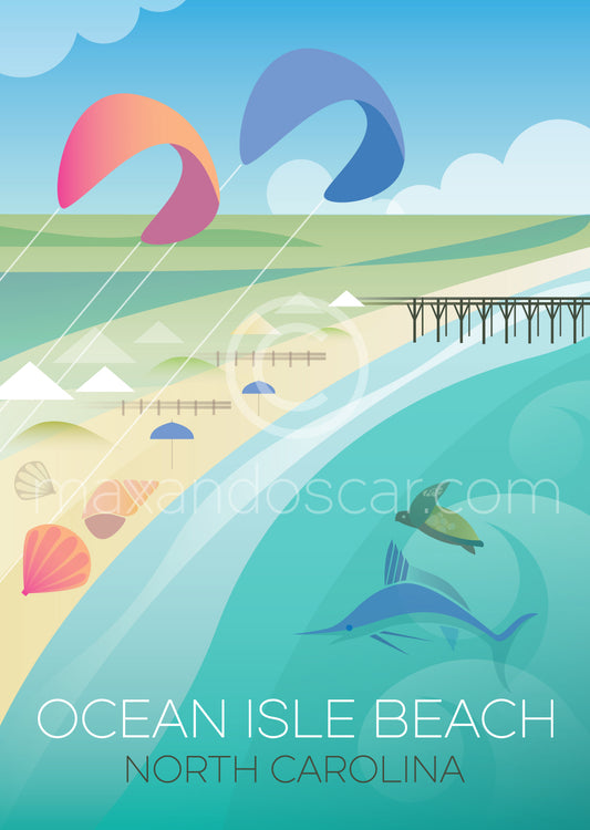 OCEAN ISLE BEACH PRINT