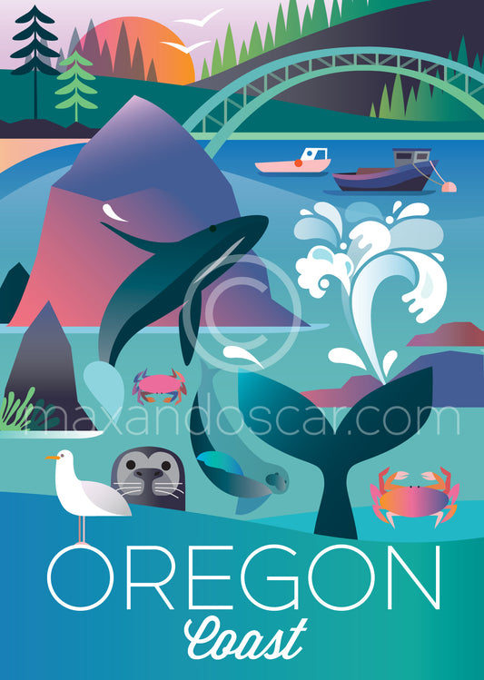 OREGON COAST PRINT