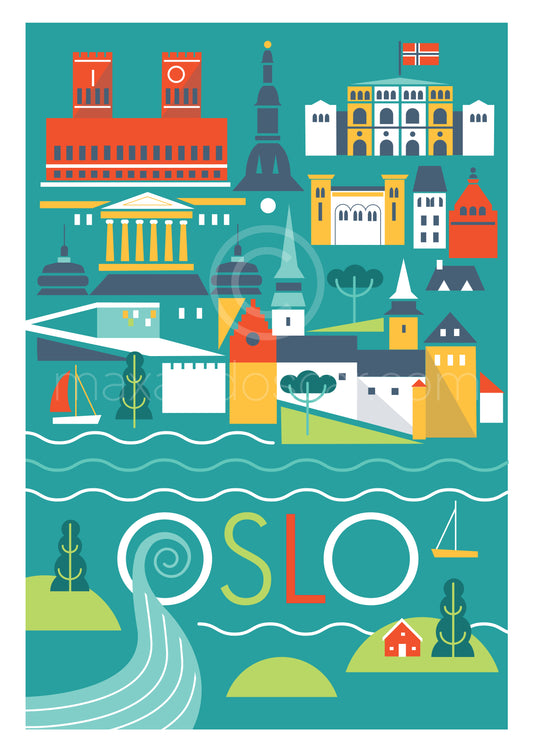 OSLO SCANDI POSTCARD