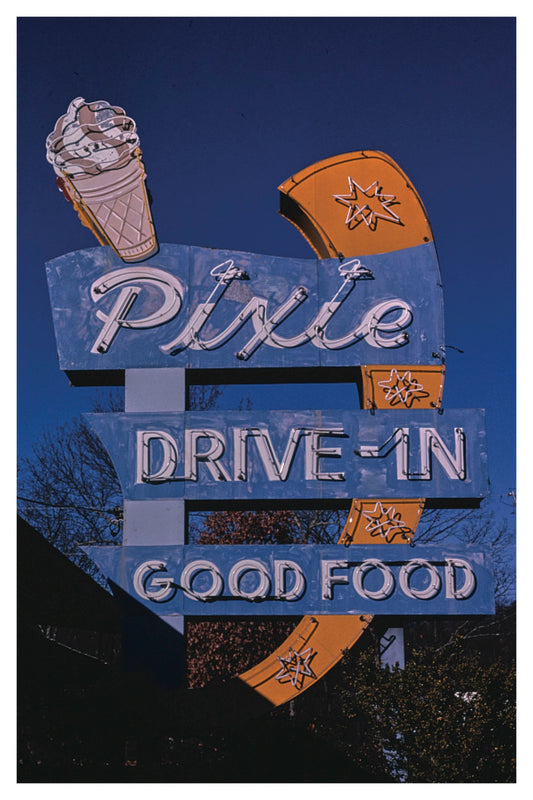 CARTE POSTALE PIXIE DRIVE-IN