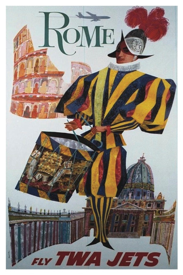 ROME TWA POSTAL CARD