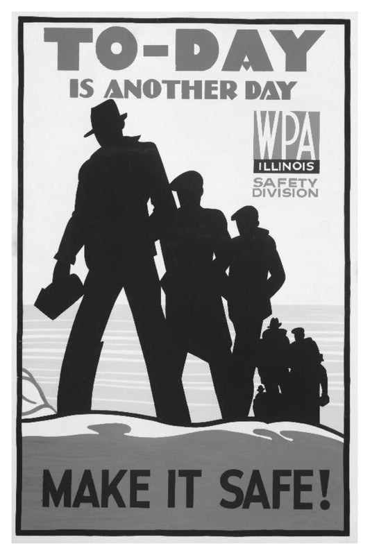 TODAY IS ANOTHER DAY WPA POSTAL CARD