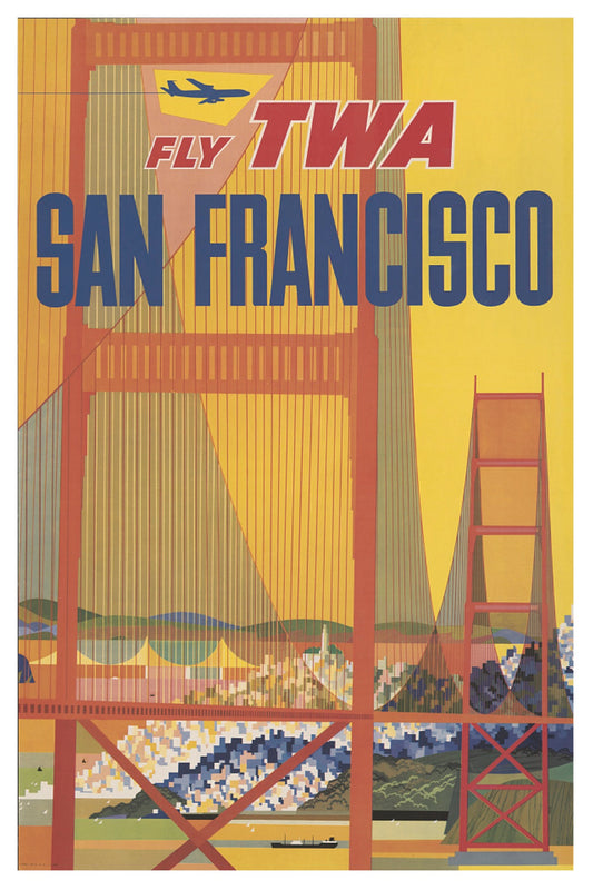 SAN FRANCISCO TWA POSTAL CARD