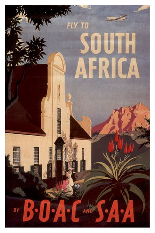 SOUTH AFRICA BOAC SAA POSTAL CARD