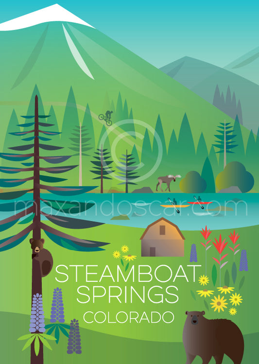 STEAMBOAT SPRINGS (SUMMER) PRINT