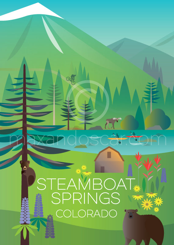 STEAMBOAT SPRINGS SUMMER JIGSAW PUZZLE
