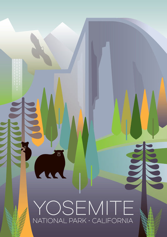 YOSEMITE NATIONAL PARK PRINT