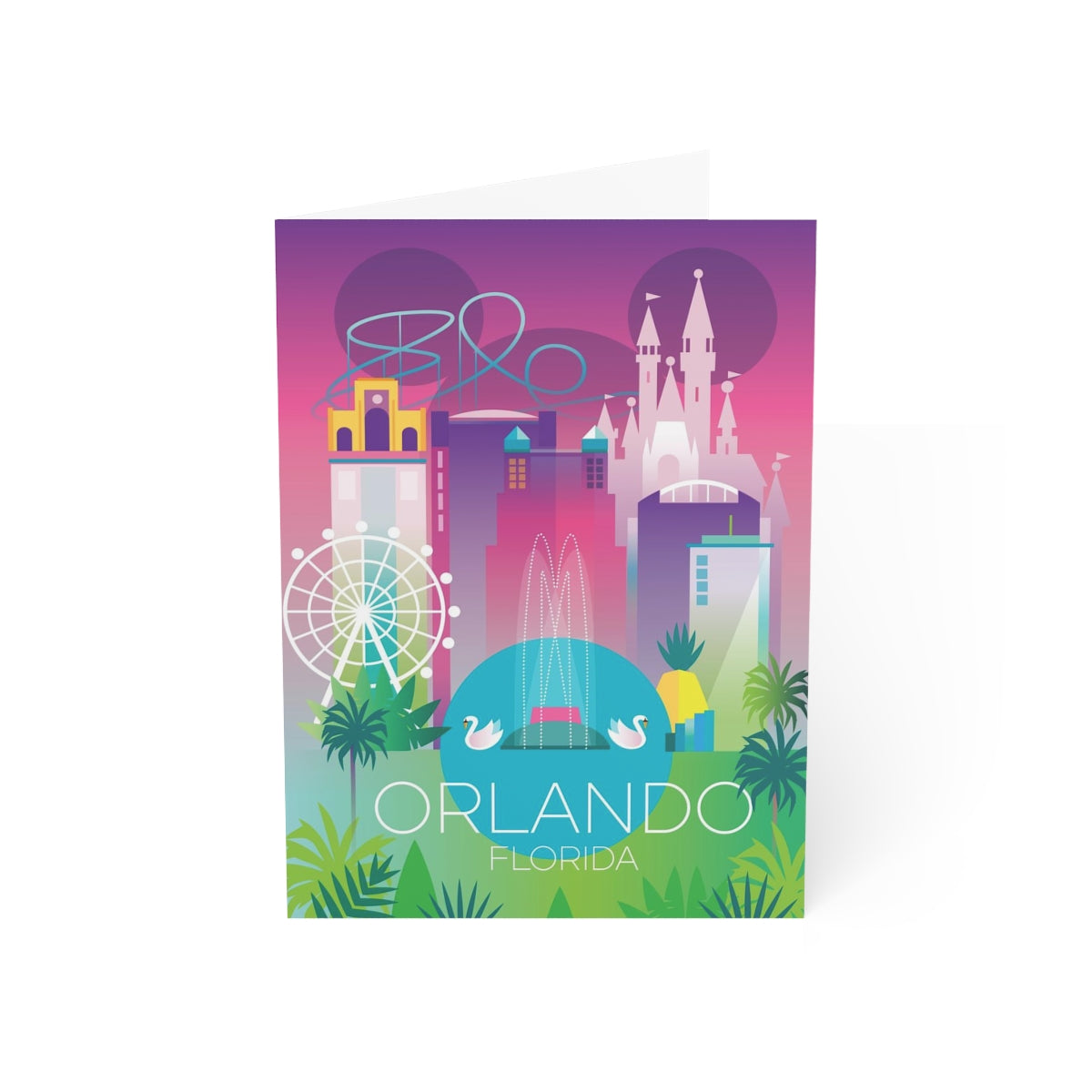 Orlando Folded Matte Notecards + Envelopes (10pcs)