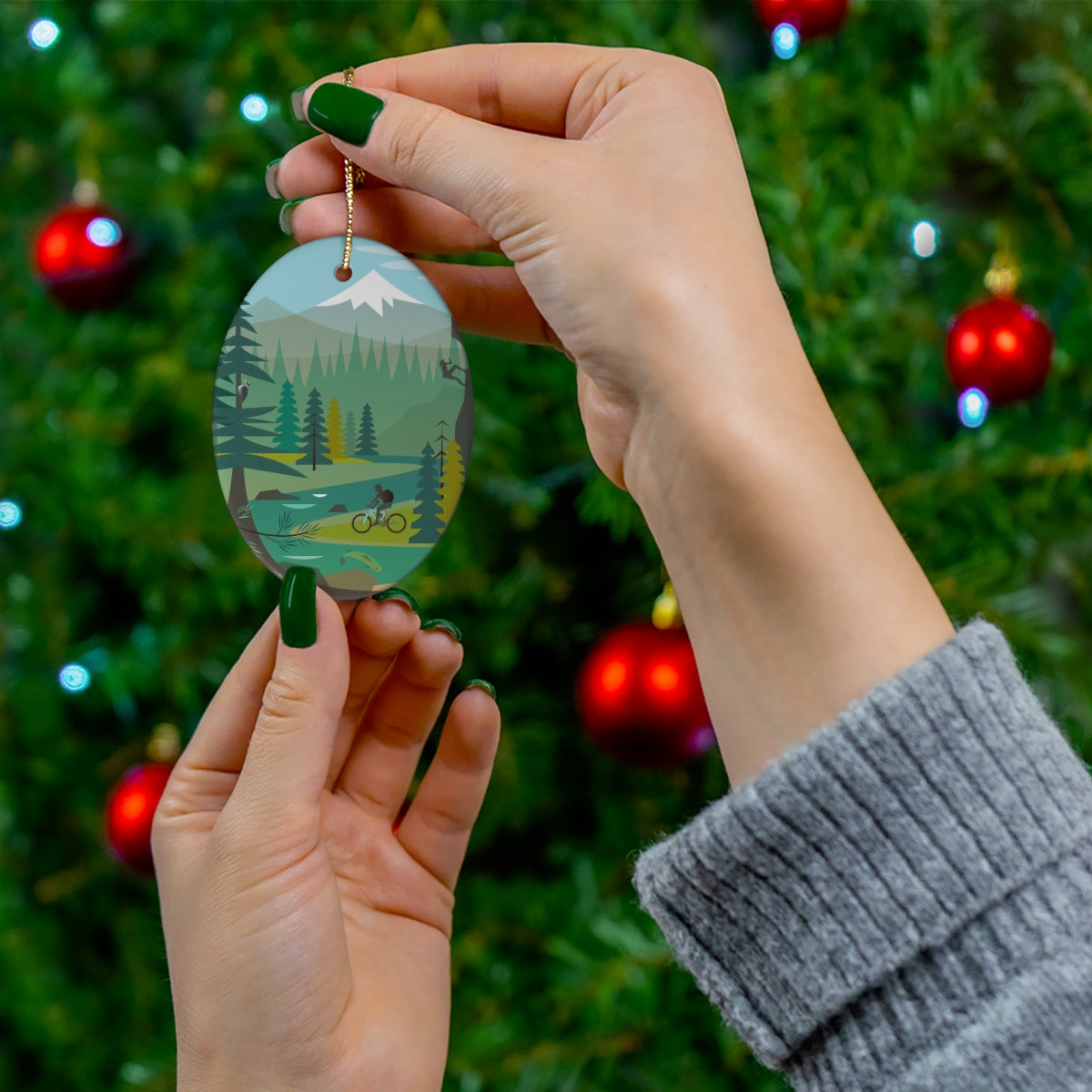 Bend Ceramic Ornament