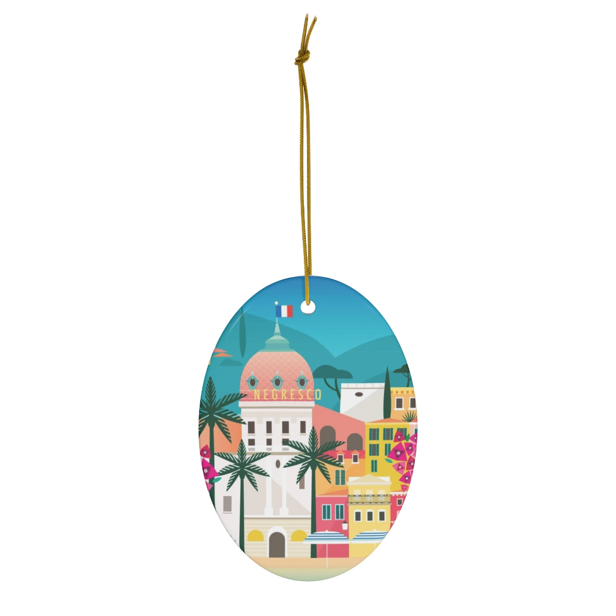 Nice, France Ceramic Ornament