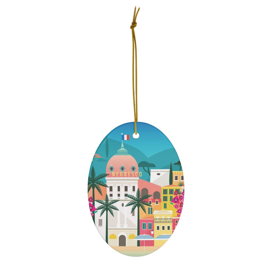 Nice, France Ceramic Ornament