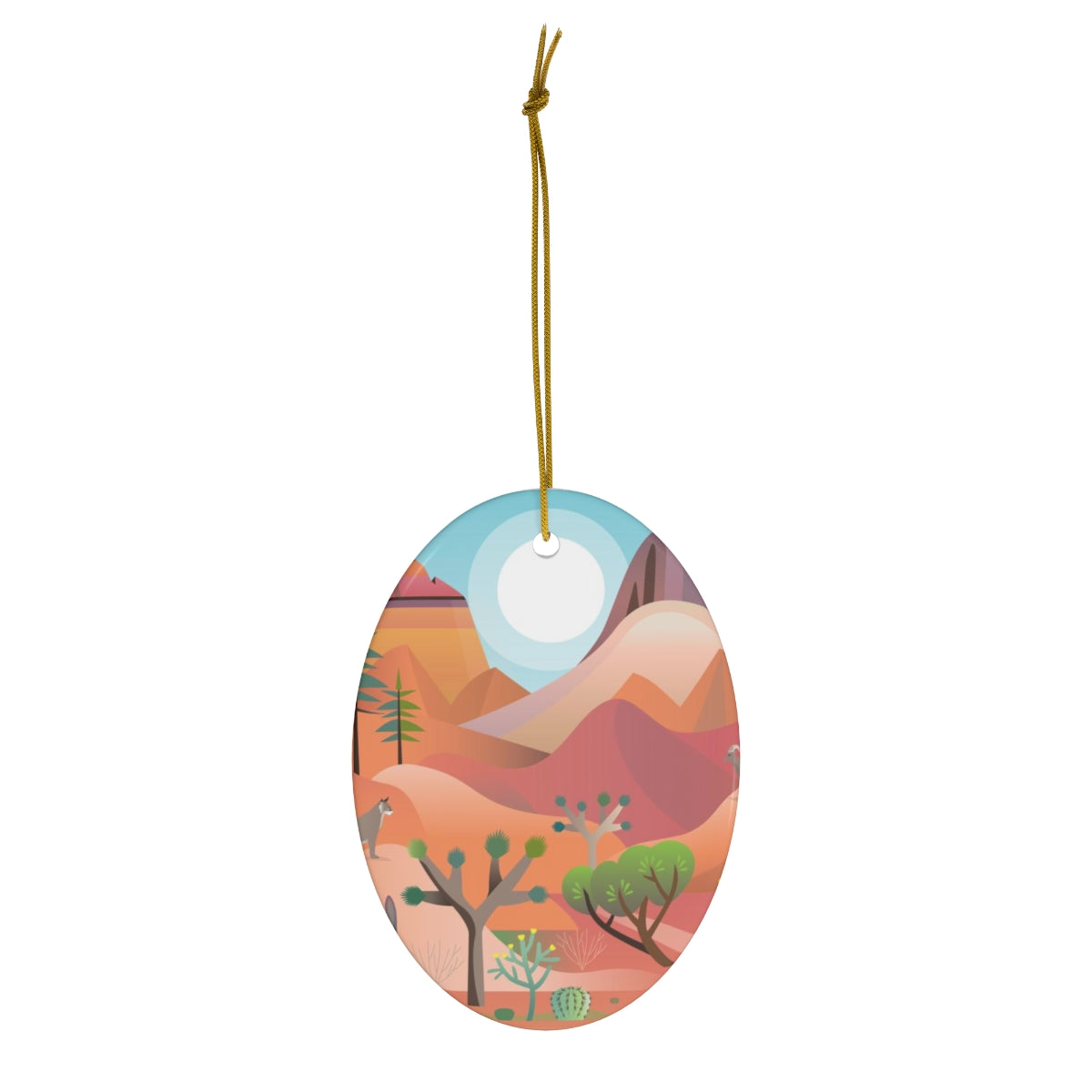 Red Rock Canyon Ceramic Ornament