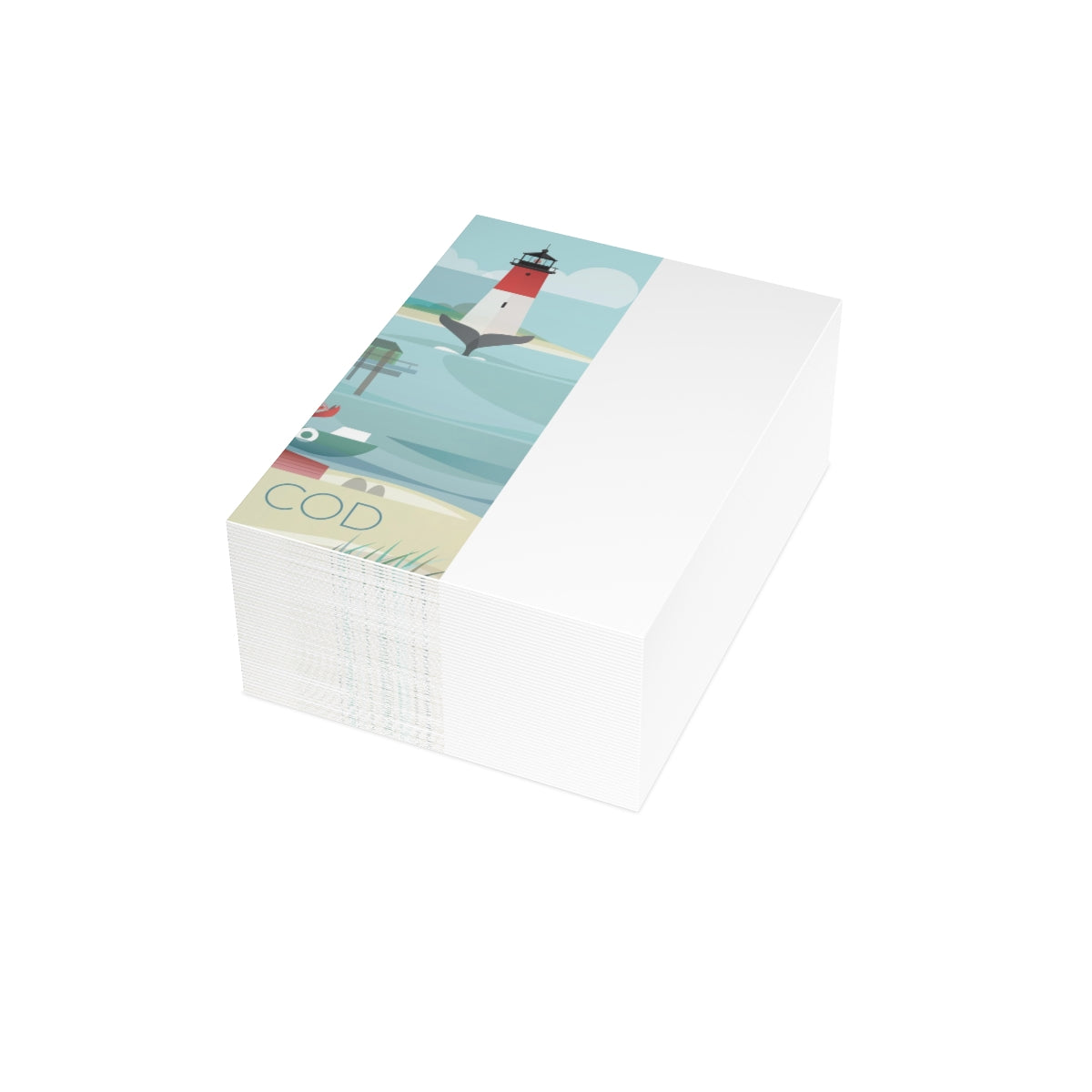 Cape Cod Folded Matte Notecards + Envelopes (10pcs)
