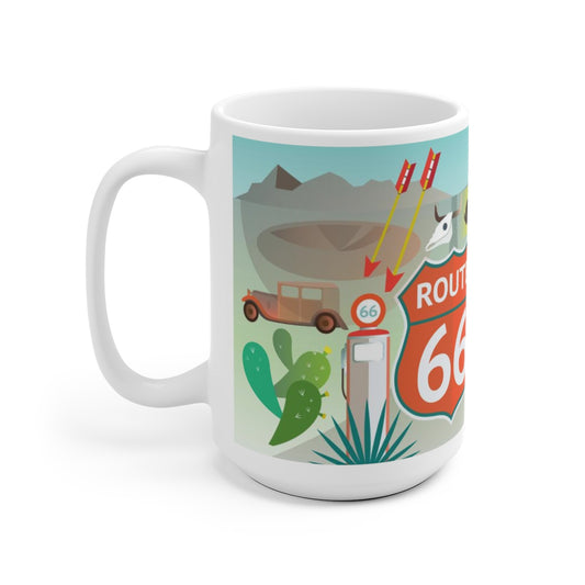 ROUTE 66 11 OZ ODER 15 OZ KERAMIKBECHER